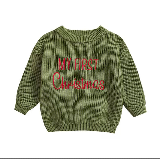 My 1st Christmas Knit Sweater