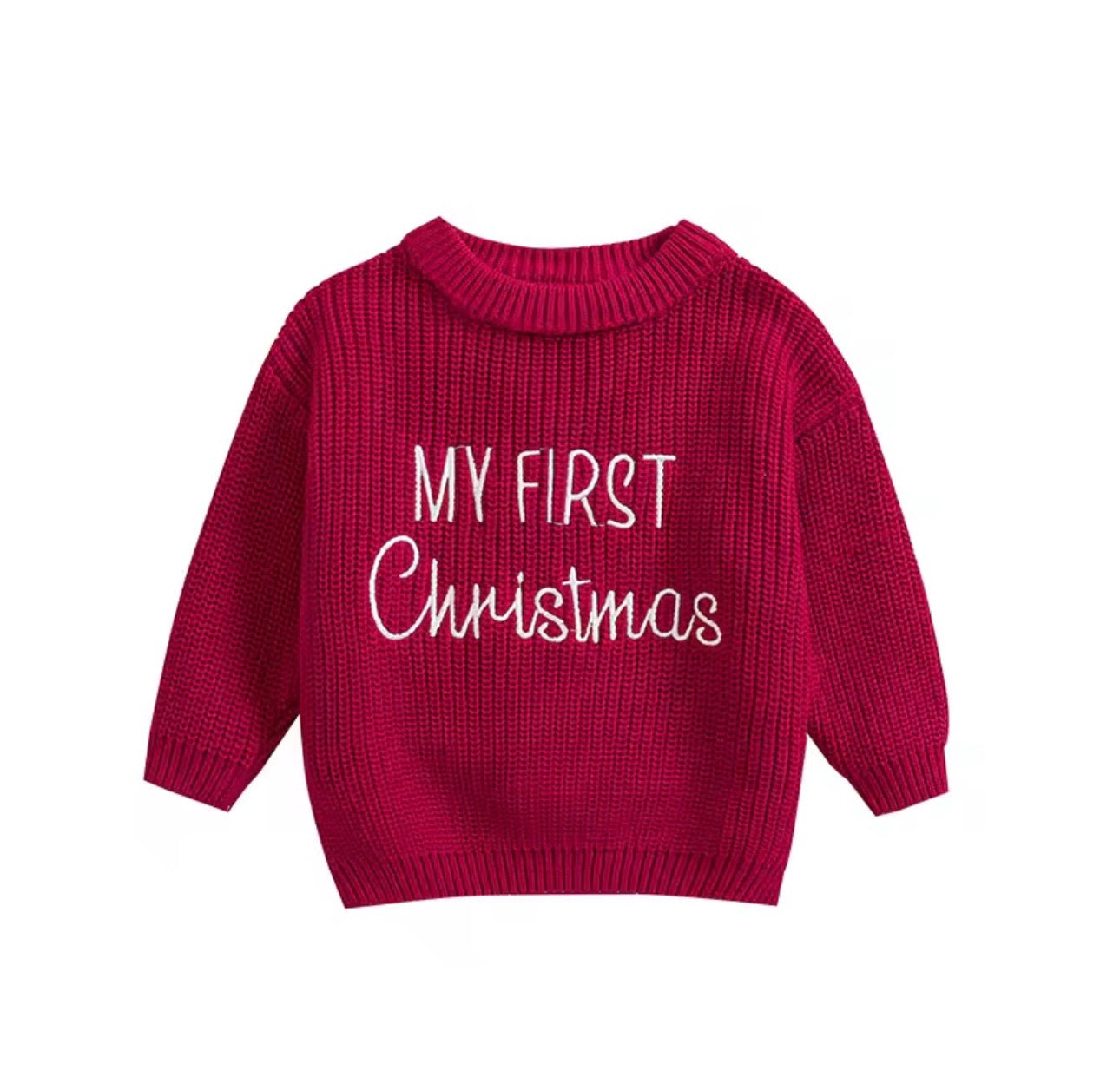 My 1st Christmas Knit Sweater