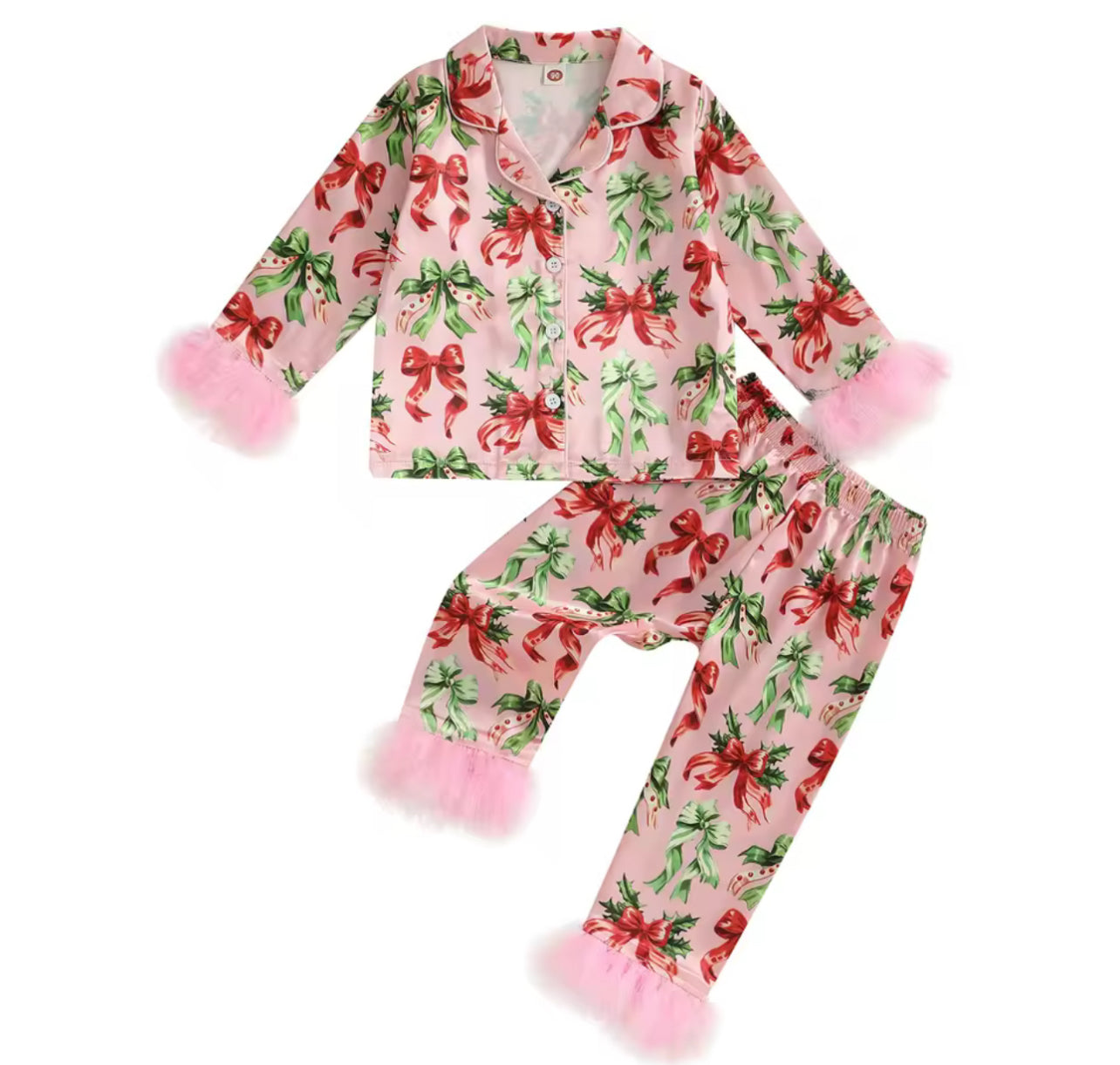 Christmas Bows & Frills PJ Set