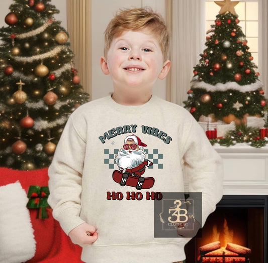 Merry Vibes Skater Shirt