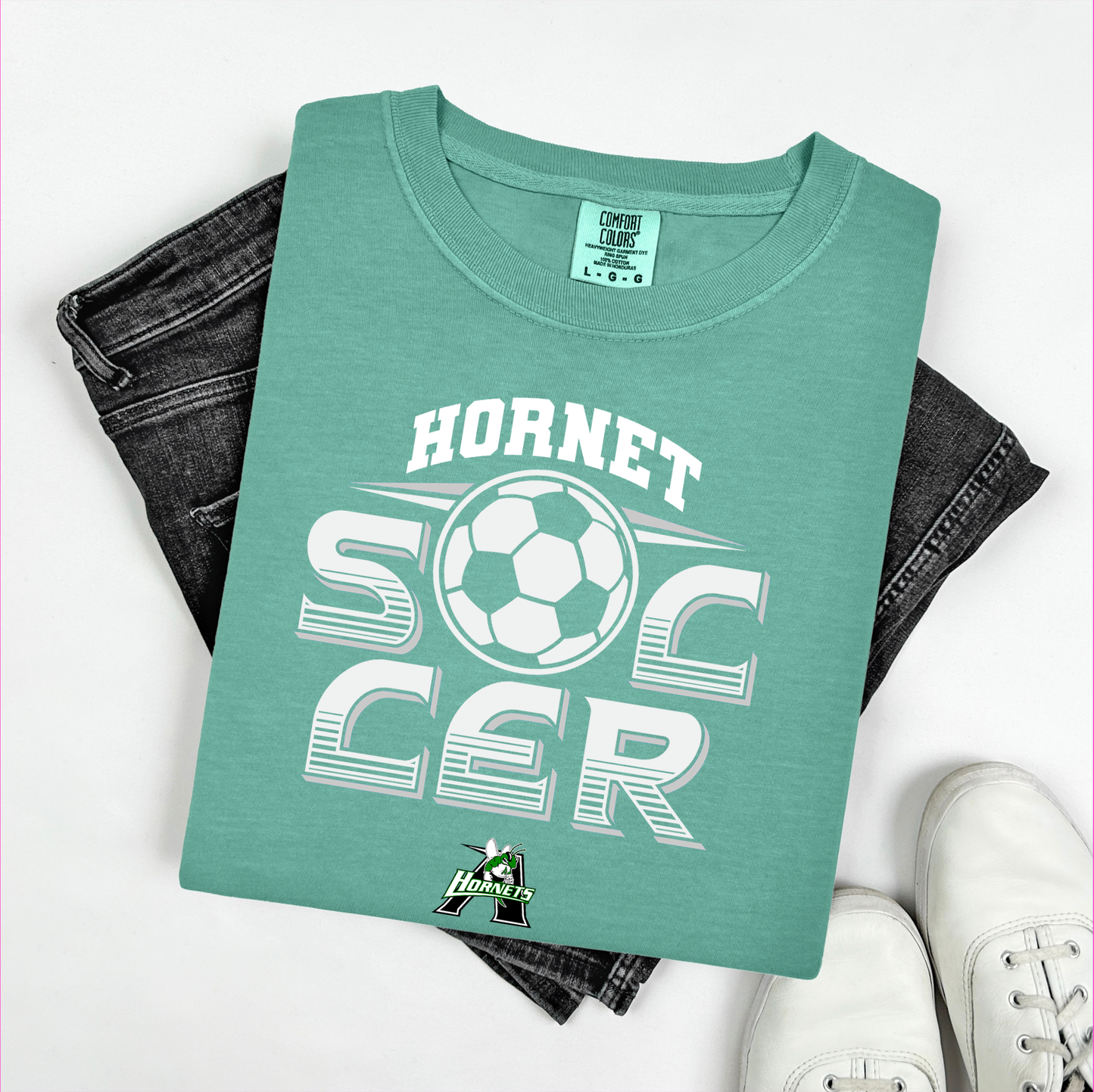 Hornet Soccer-Raise the bar T shirt