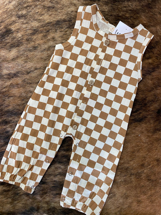 Checkered romper